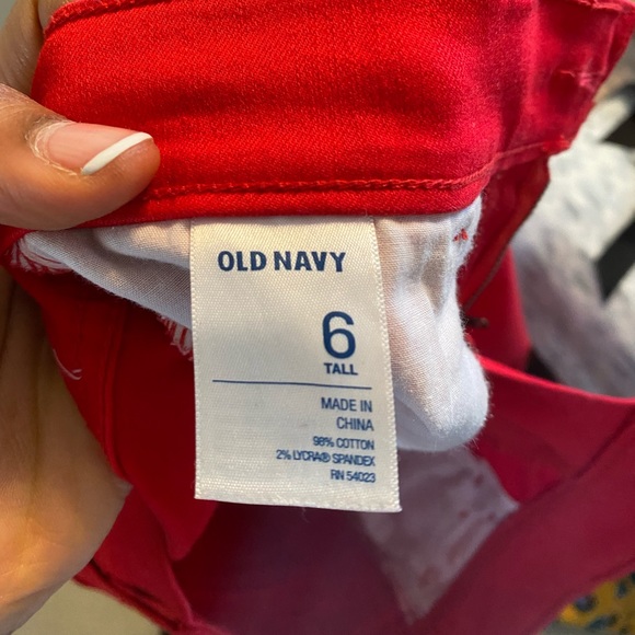 Red old navy pants - Tall - Picture 2 of 3
